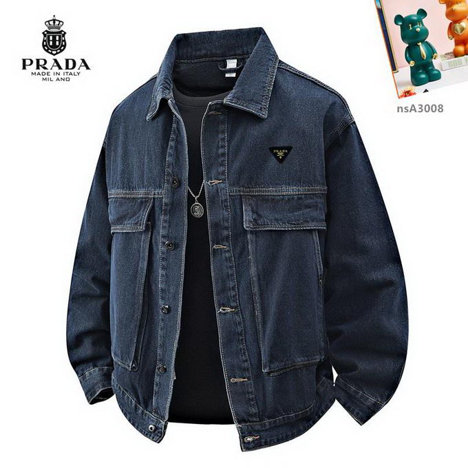 Prada Denim Jacket Mens ID:20250925-64